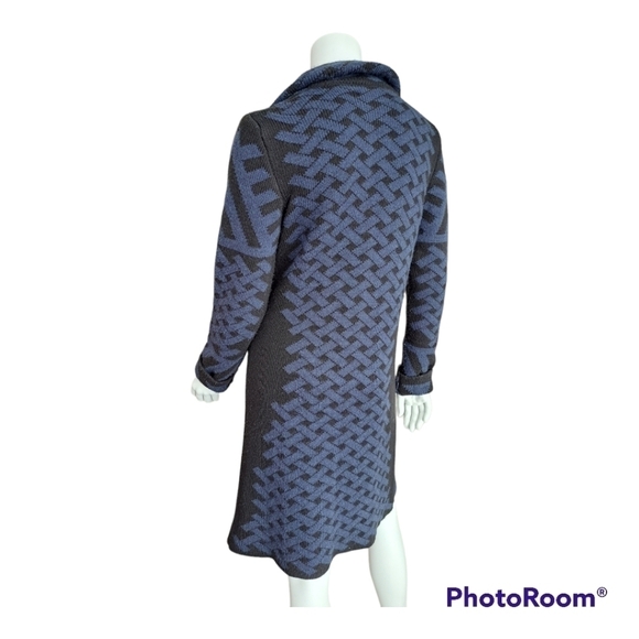 Cocogio long knit cardigan, sweater Alpaga and wool. Made in Italy Size L - Picture 2 of 13